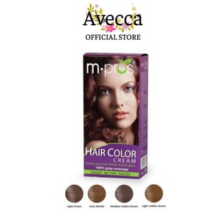 Kem Nhuộm Phủ Bạc Thời Trang Cao Cấp M.pros(Lihgt  Mahogany Brown 09,Light Copper Brown11 ) 60ml