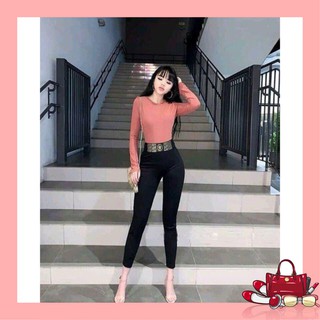 Quần legging nữ vải umi hàn quốc