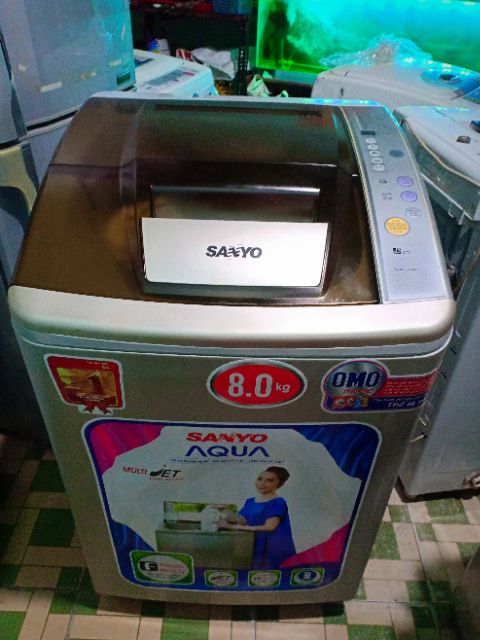 MÁY GIẶT SANYO 8KG NGUYÊN ZIN 100% ,GIẶT SẤY ÊM RU