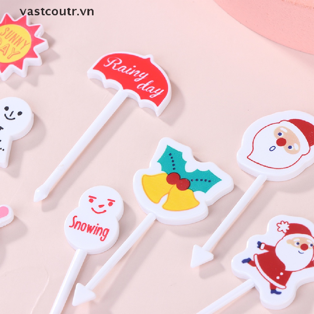 Nĩa Ăn Trái Cây Bằng Nhựa Cấp Thực Phẩm Hình Động Vật Hoạt Hình Mini Cho Trẻ Em VN