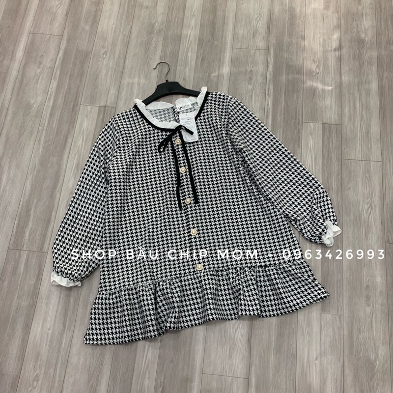 Áo bầu thiết kế sơmi công sở AM25, chất lụa Hàn cực đẹp nhẹ nhàng, xinh xắn thanh lịch cho mẹ bầu