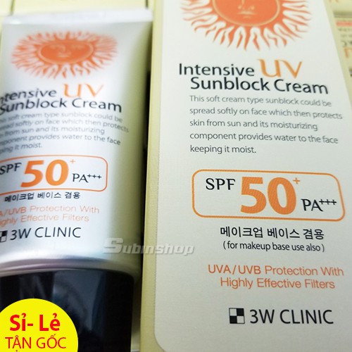 Kem chống nắng 3W Clinic SPF 50 PA ++