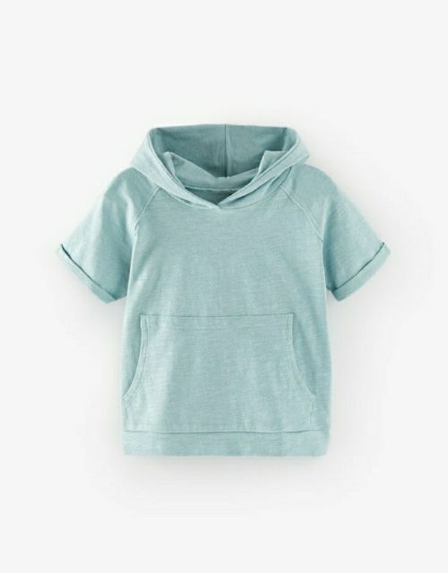 [2 màu] Áo hoodie cộc tay Zara TBN Auth
