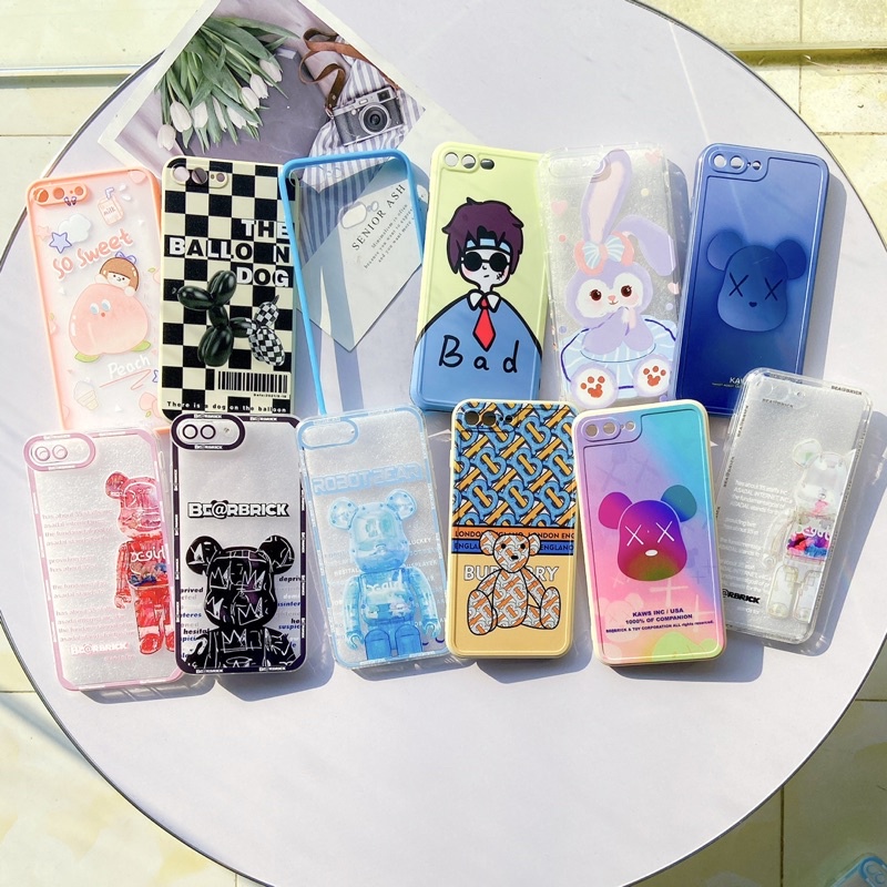 (ẢNH THẬT) Ốp lưng iphone 7pl/8pl bearbrick bảo vệ camera
