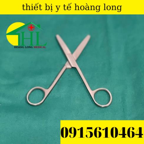 [ Hàng Cao Cấp ] Kéo Y Tế Thẳng Hai Đầu Tù 14cm Parkistan - Kéo Cắt Thuốc 14cm