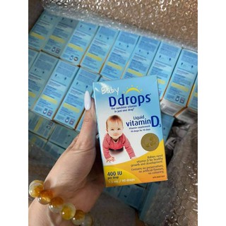 Baby Ddrops Vitamin D3 Cho Trẻ Sơ Sinh 90Giọt   400iu