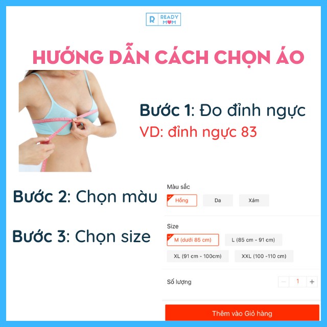 Áo Lót Bầu| Áo Ngực Cho Con Bú| Vải Modal| Siêu Mềm Mịn| Không Đường May| Ôm Và Nâng Ngực| EnjoyPreg| R05 Trung Quốc