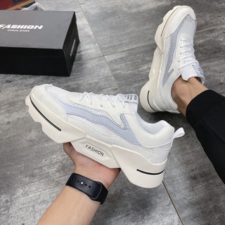 Giày thể thao nam, giày sneaker nam kem viền phản quang G2819