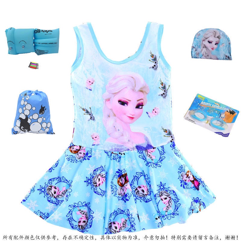 ♛Bộ Đồ Bơi Một Mảnh In Họa Tiết Hoạt Hình Thời Trang Mùa Xuân Cho Bé Gái