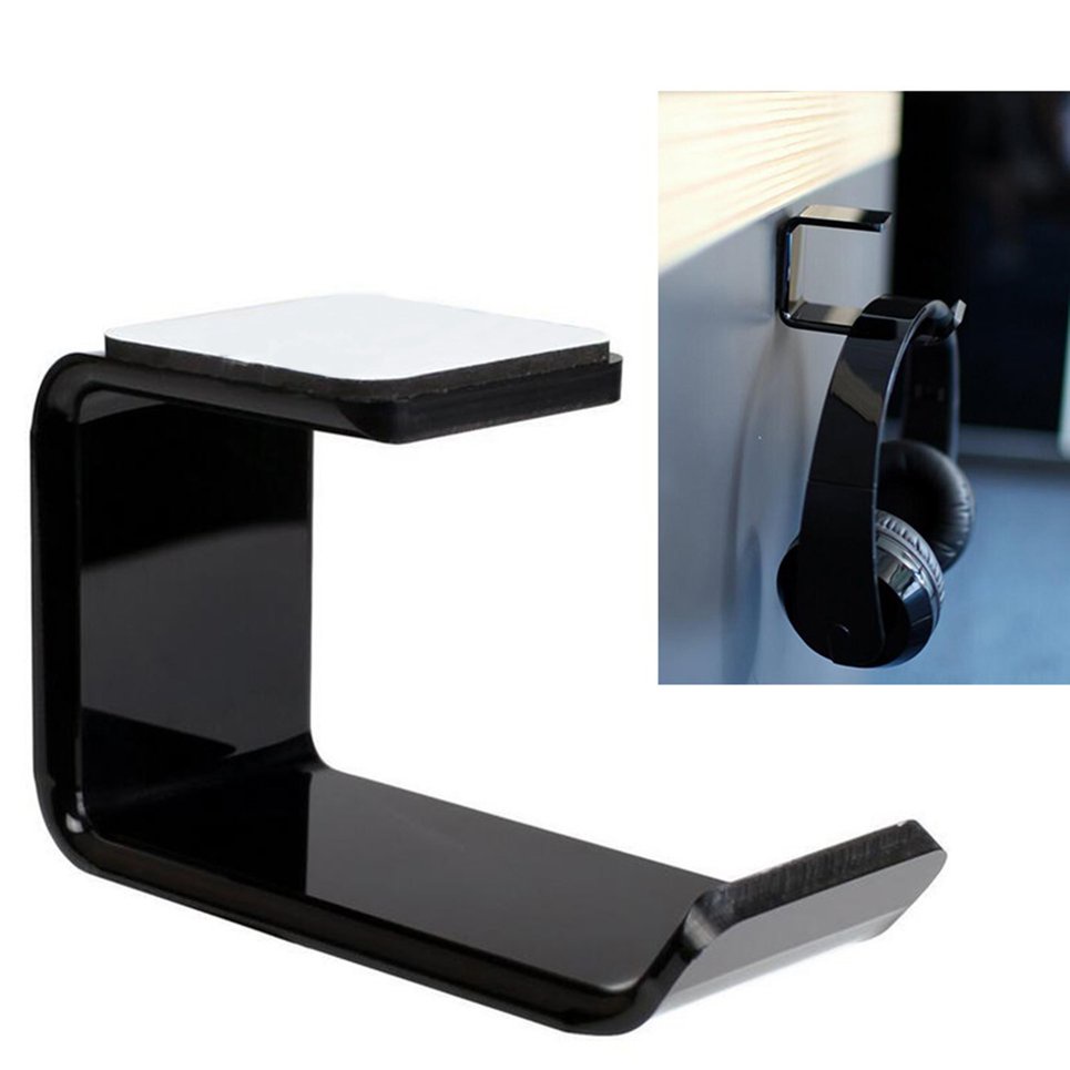 Headphone Headset Holder Hanger Earphone Wall/Desk Display Stand Bracket