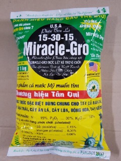 Phân bin lá 15-30-15 Miracle - Gro 1kg (tân quy)