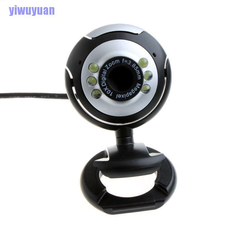 Webcam 6 Bóng Led Hd Usb 2.0 50.0m Kèm Mic Cho Máy Tính | BigBuy360 - bigbuy360.vn
