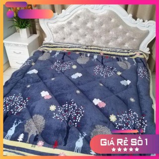 Chăn lông cừu 3 lớp dày ấm mùa đông bên đẹp 3 kg