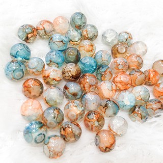 10 Hạt đá phong thủy làm vòng tay size 8mm xỏ trang sức handmade