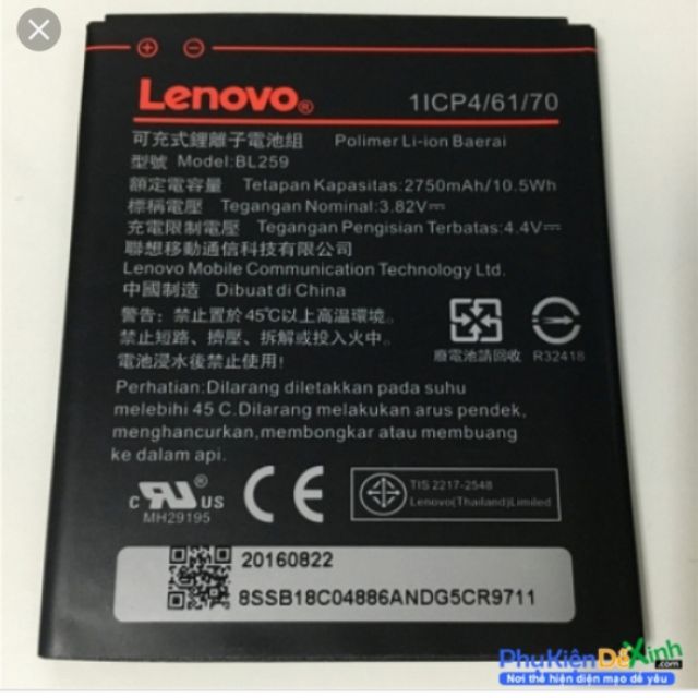 Pin xịn lenovo BL 259