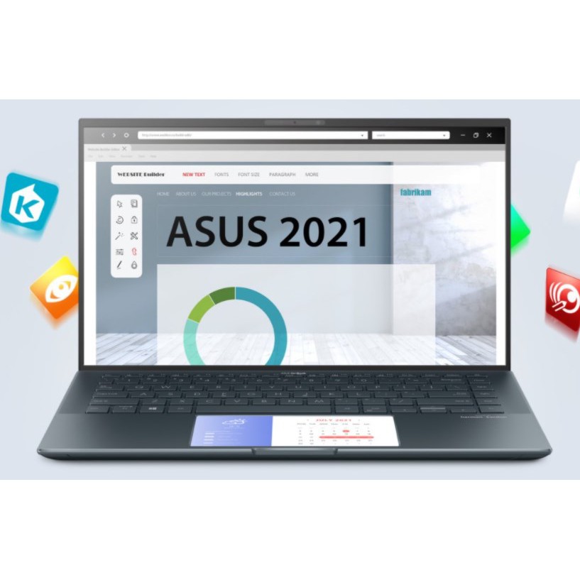 Laptop ASUS Zenbook UX435EG-AI099T/ Grey/ Intel Core i7-1165G7/ RAM 16GB DDR4/ 512GB SSD |Ben Computer