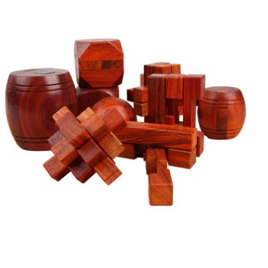 Đồ chơi trí tuệ_Thử thách trí não_Bộ ghép gỗ - 1 - Wooden Puzzle_Khóa Khổng Minh_Hack não &amp; Xoắn não_IQ Toys_Giải đố
