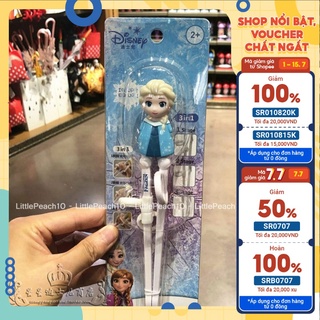 Đũa tập ăn Disney hình công chúa Elsa Frozen nổi 3D cho trẻ em và bé gái