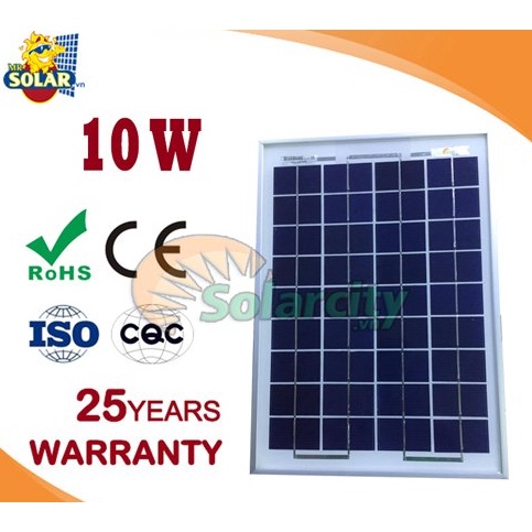 Tấm pin mặt trời Mono 10w hiệu suất cao năng lượng mặt trời
