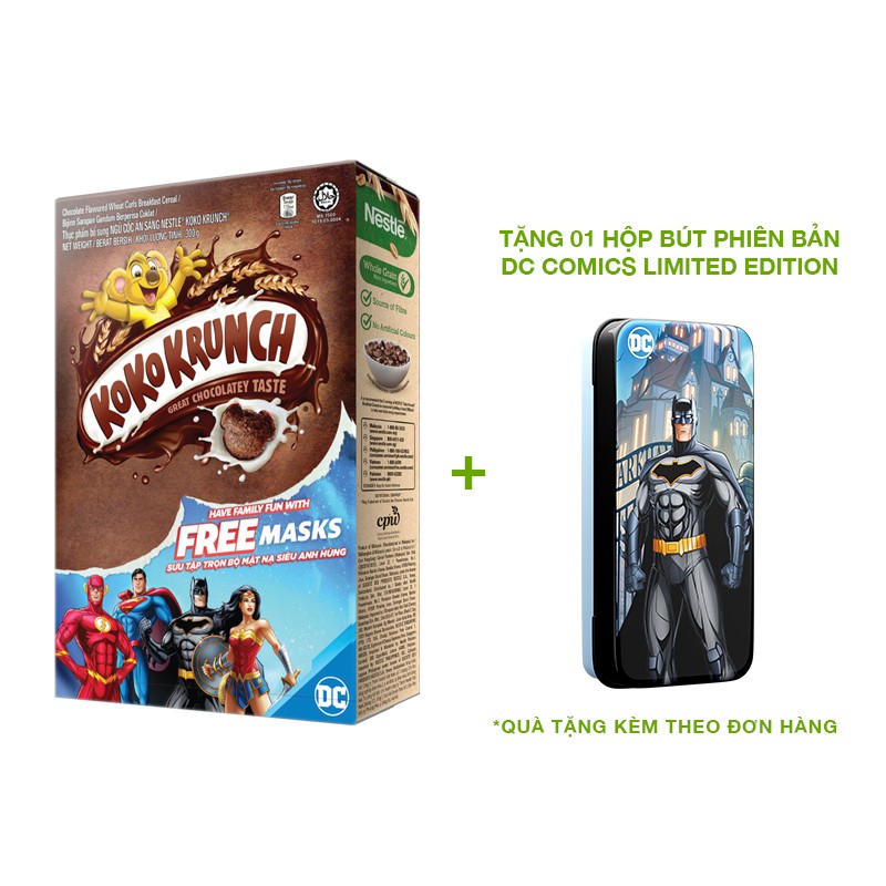 [TẶNG 01 HỘP BÚT PHIÊN BẢN DC COMICS LIMITED EDITION] Hộp KOKO 300g - Đổi 2 vỏ hộp tại CGV nhận vé x