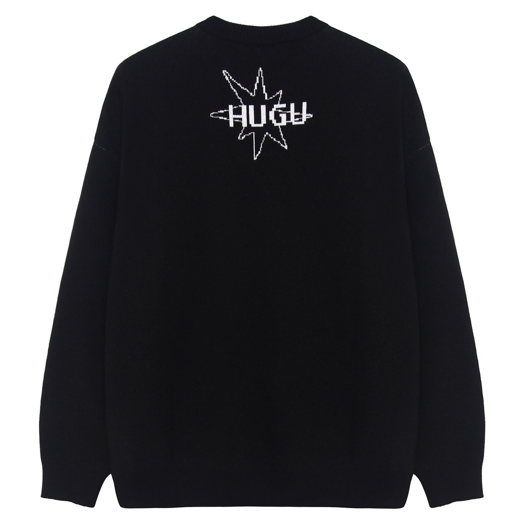 Áo sweater tay dài HUGU - On The Star - vải len dày dặn, form rộng unisex