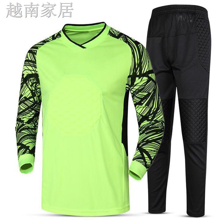 Bộ Đồ Thủ Môn Bóng Đá Tay Dài Dày Dặn Bảo Vệ Quần Short