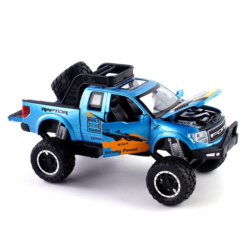 Mô Hình Xe Bán Tải Ford F150 Raptor Offroad Bằng Kim Loại, Mở 2 Cửa, Tỷ Lệ 1:32 - Double Horses No.VB32277