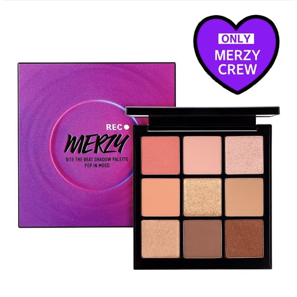 [Mã FMCGMALL giảm 8% đơn 250k] Bảng phấn trang điểm đa năng Merzy Bite The Beat Shadow Palette Pop In Mood 13,1g