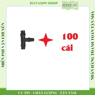 Bộ 100 chữ T 5ly dùng chia ống nhỏ giọt 5ly ứng dụng trong hệ thống tưới cây tự động, tưới nhỏ giọt