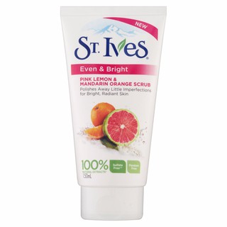 Sữa Rửa Mặt Cát Trái Cam Stives Even & Bright Pink Lemon & Mandarin Orange Scrub 170g
