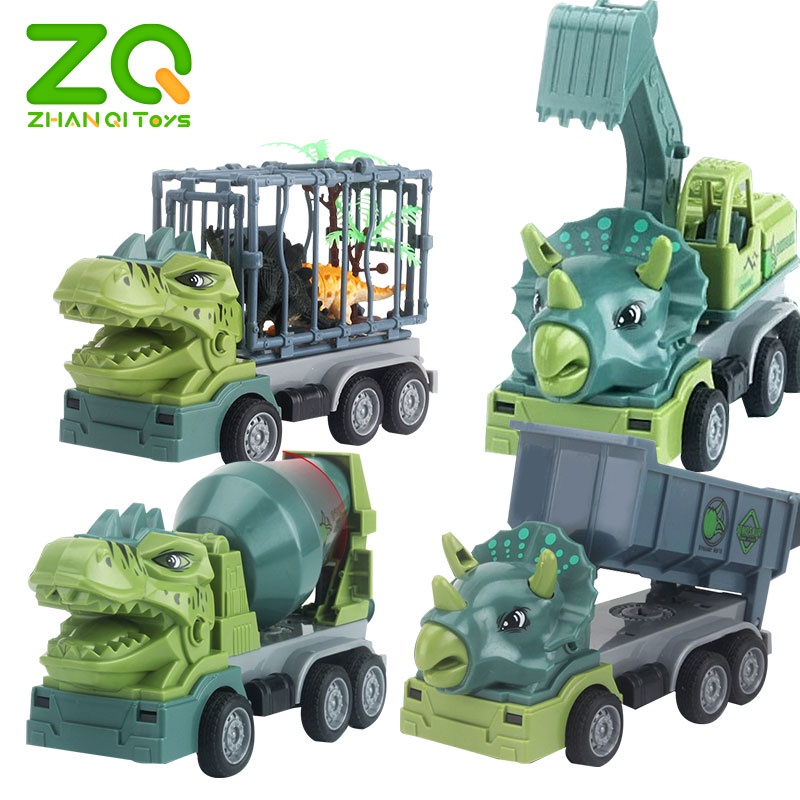 Mô hình đồ chơi xe công trường ZHANQI TOYS hình khủng long độc đáo dành cho bé