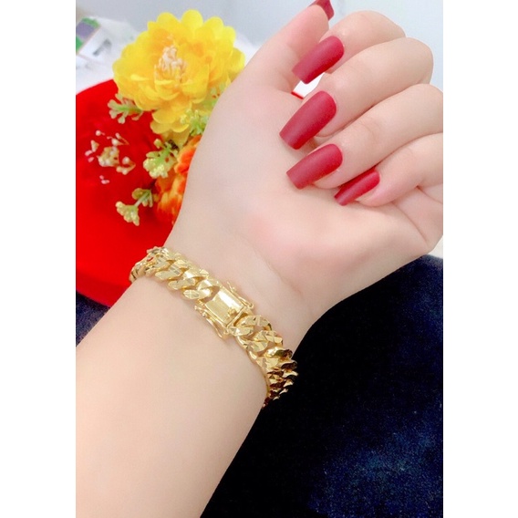 Lắc tay xích dát vàng 18 cao cấp mẫu mới về
