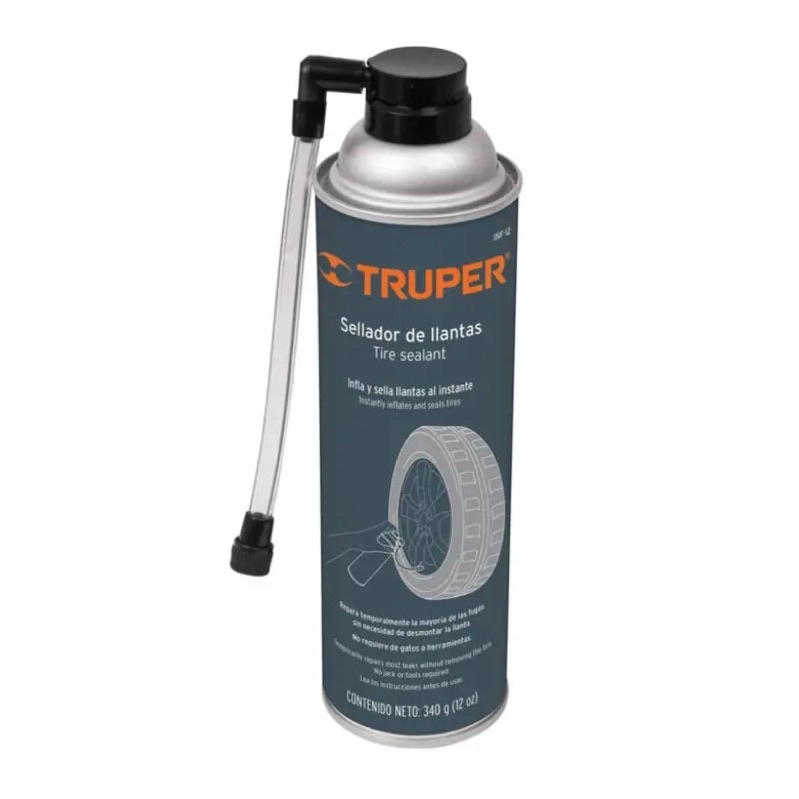 INF-12 Bình vá lốp và bơm hơi oto khẩn cấp Truper 350ml