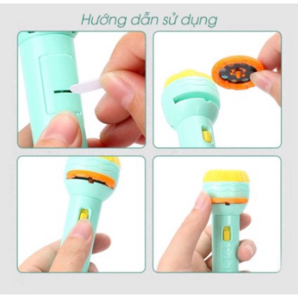 Đèn pin chiếu hình cho bé 24 và 80 hình ngẫu nhiên (1360DCH)