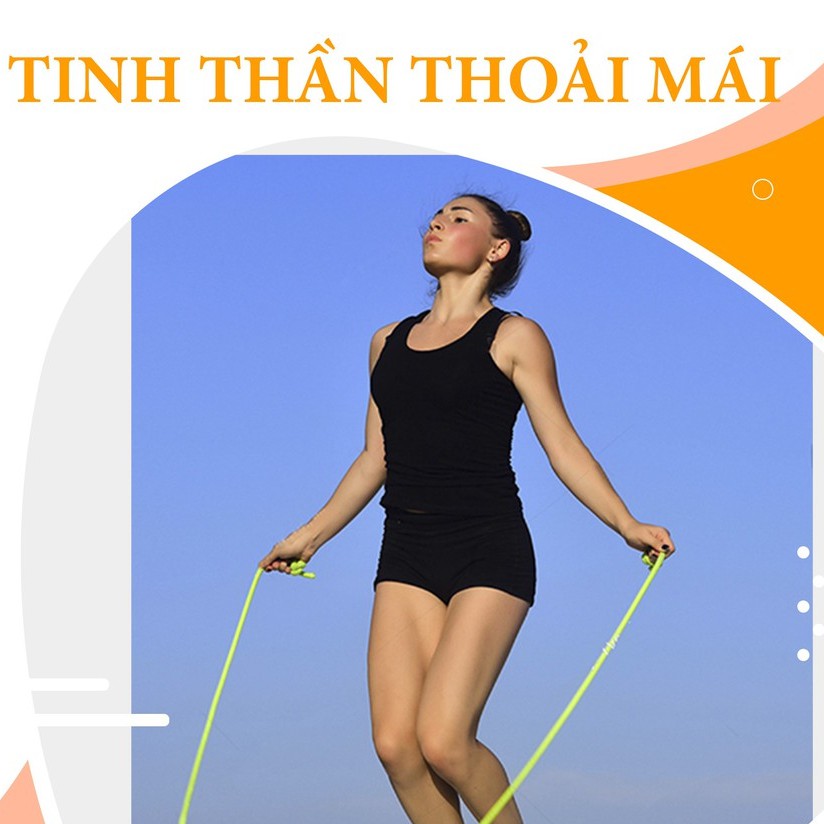 Dây nhảy rèn thể lực, Dây nhảy thể thao, boxing, muay thái, lõi thép dài 2,9m