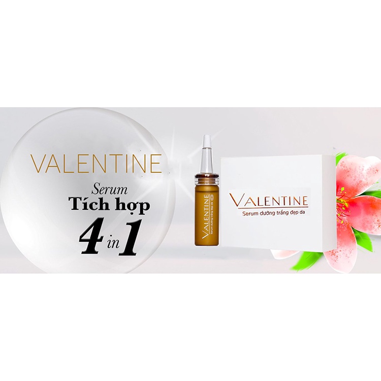 Serum Dưỡng Trắng Đẹp Da Valentine 10 Ml / 2 Lọ X 10ml Chính Hãng Sao Thái Dương
