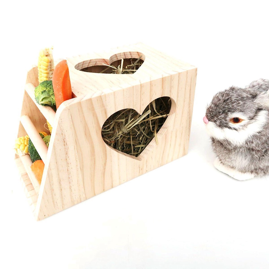 Nickolas Giá Đỡ Cỏ / Thỏ / Heo / Thỏ Bằng Gỗ Đa Năng Có Thể Gắn Tường