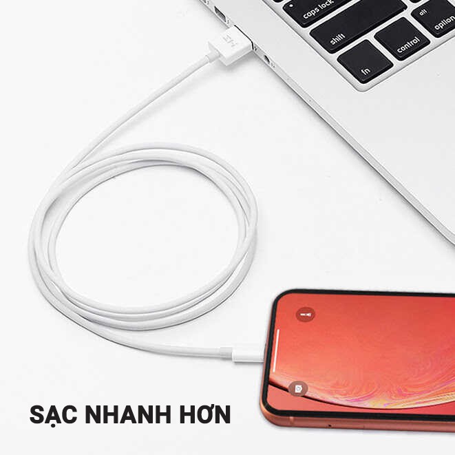 Bộ sạc nhanh Xiaomi Zmi 10W cho iPhone/iPad (Củ Zmi 10W AP001 USB-A + cáp Zmi Lightning AL813 MFI 1m)