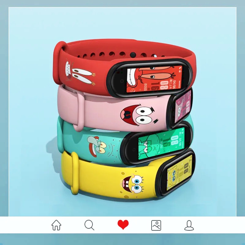 Dây Đeo In Họa Tiết Độc Đáo Cho Đồng Hồ Thông Minh Xiaomi Mi Band 6/5 4/3