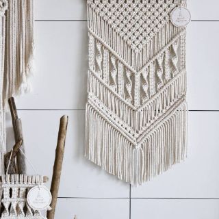 Tranh macramé tranh tết dây macramé wall hanging
