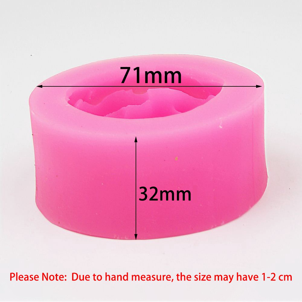 Khuôn Silicone Hình Bông Hoa 3D Dùng Để Trang Trí Bánh AZ007 71mm*32mm
