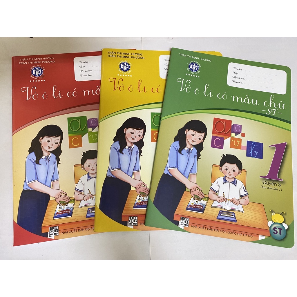 Sách - Vở ô li mẫu chữ lớp 1