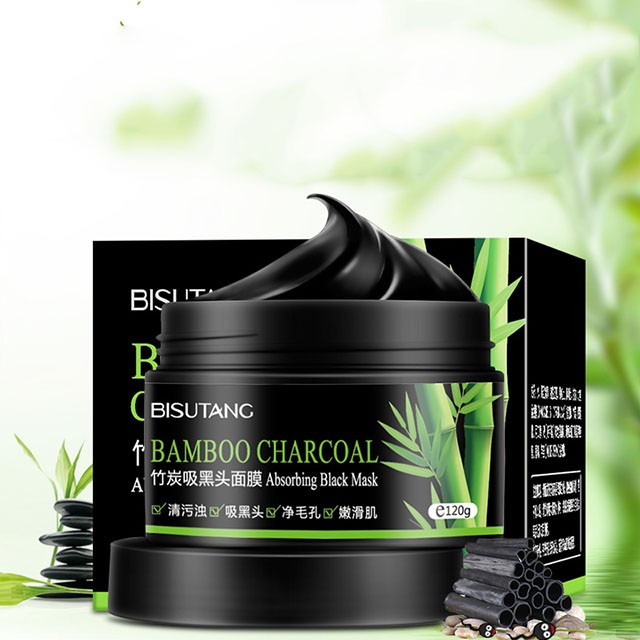 Mặt Nạ Lột Mụn Đầu Đen Than Tre Bisutang Bamboo Charcoal 120g