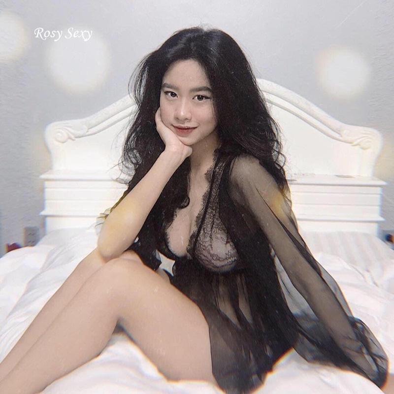 Váy ngủ sexy voan mỏng đầm ngủ mặc ở nhà quyến rũ VN133