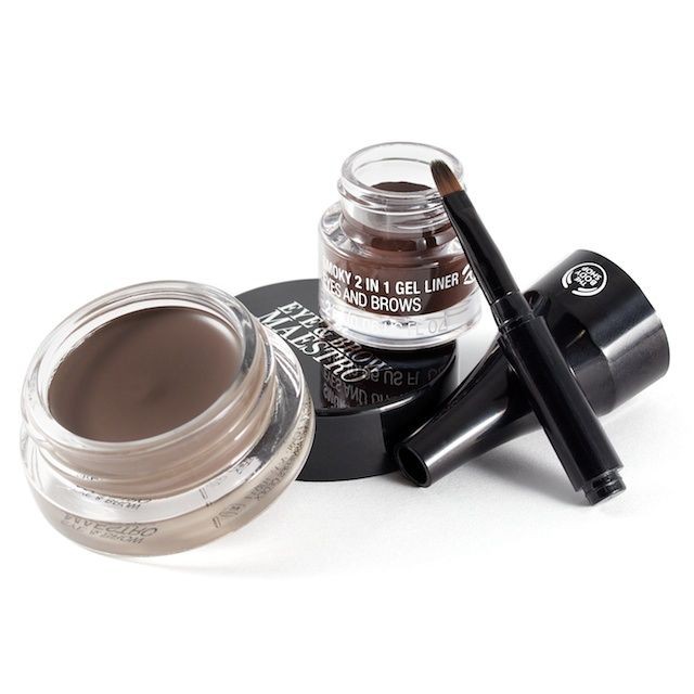 Kẻ mắt và mày dạng gel THE BODY SHOP Smoky 2-In-1 Gel Eyeliner and Brow Definer
