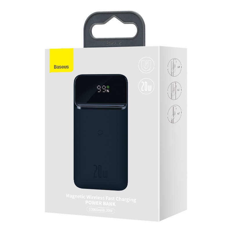 Baseus Pin sạc dự phòng không Dây Baseus Magnetic Wireless Fast charging Power bank 10000mAh 20W