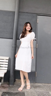 ĐẦM MIDI TAY RÚT XẺ TÀ