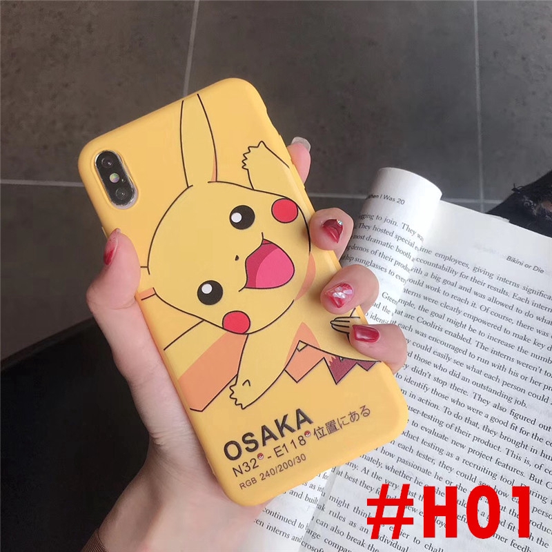 Ốp điện thoại in hình Pikachu Pokemon dễ thương cho OPPO F9 Pro F7 F5 F1S A3S A39 A57 A83