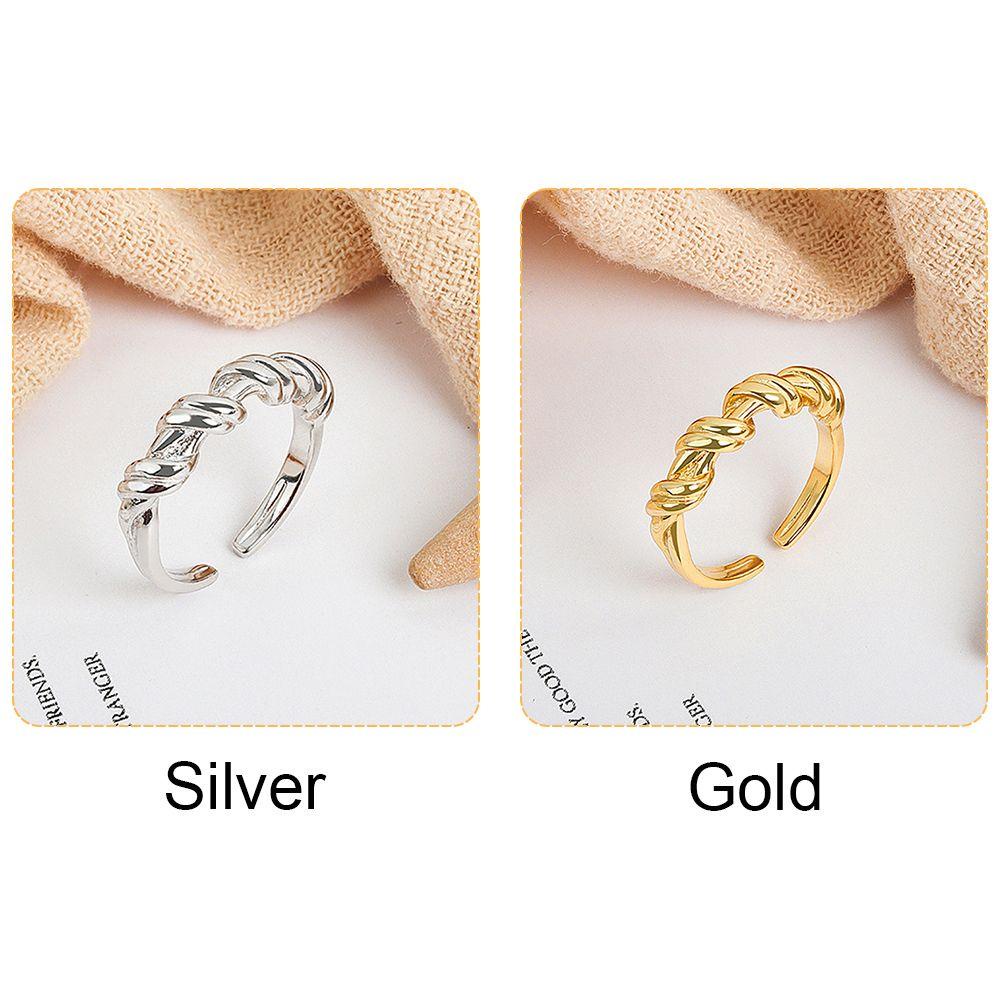 Nhẫn Thiết Kế Mở Điều Chỉnh Được Dạng Dây Thừng 1 Cho Nữ