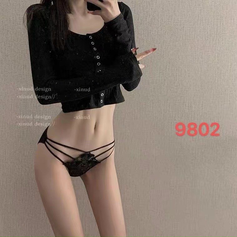 Quần lót nữ sexy ren gợi cảm nữ  dây đán chéo mềm mịn kháng khuẩn sexy